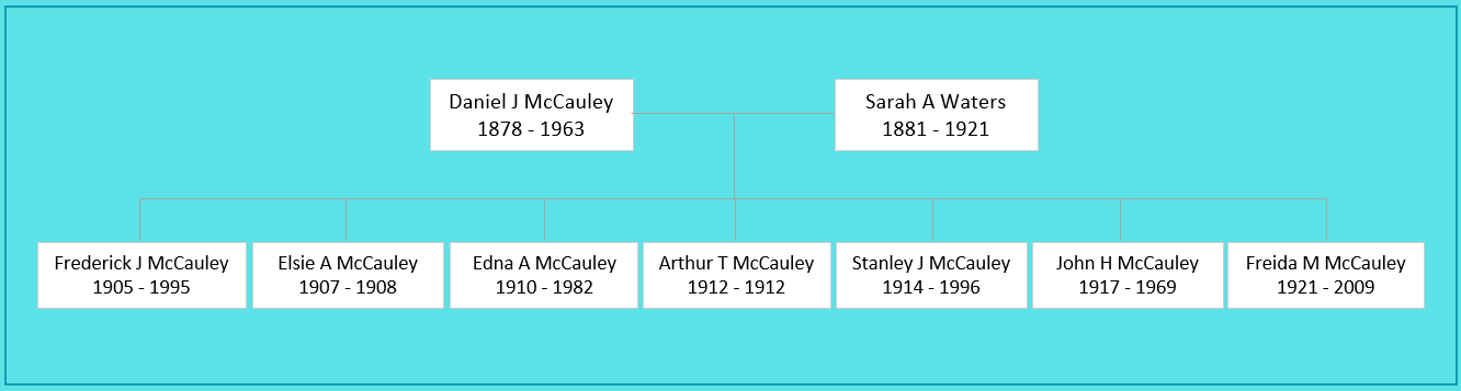Daniel J McCauley Family