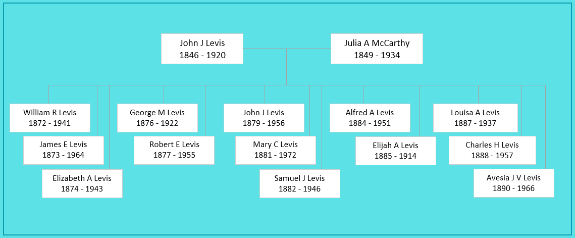 John Joseph Levis Family